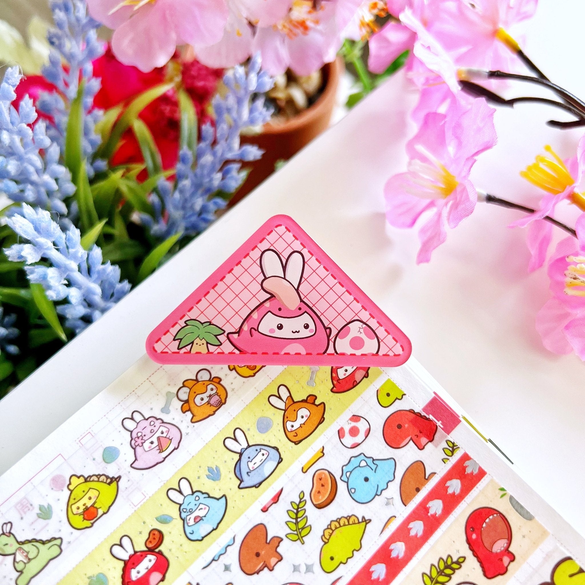 Acrylic Corner Clip - Dino Onesies (Set of 4) - SumLilThings