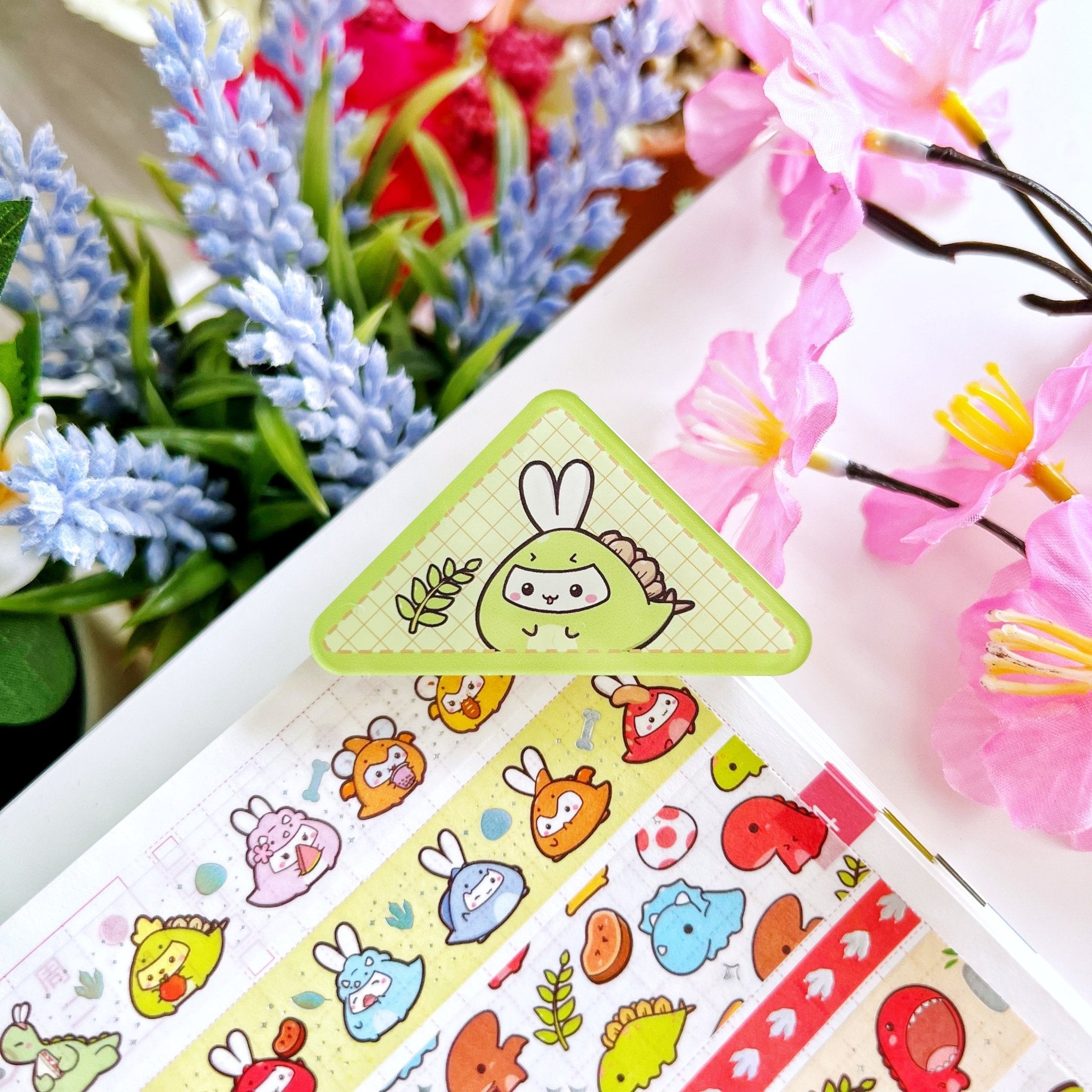 Acrylic Corner Clip - Dino Onesies (Set of 4) - SumLilThings