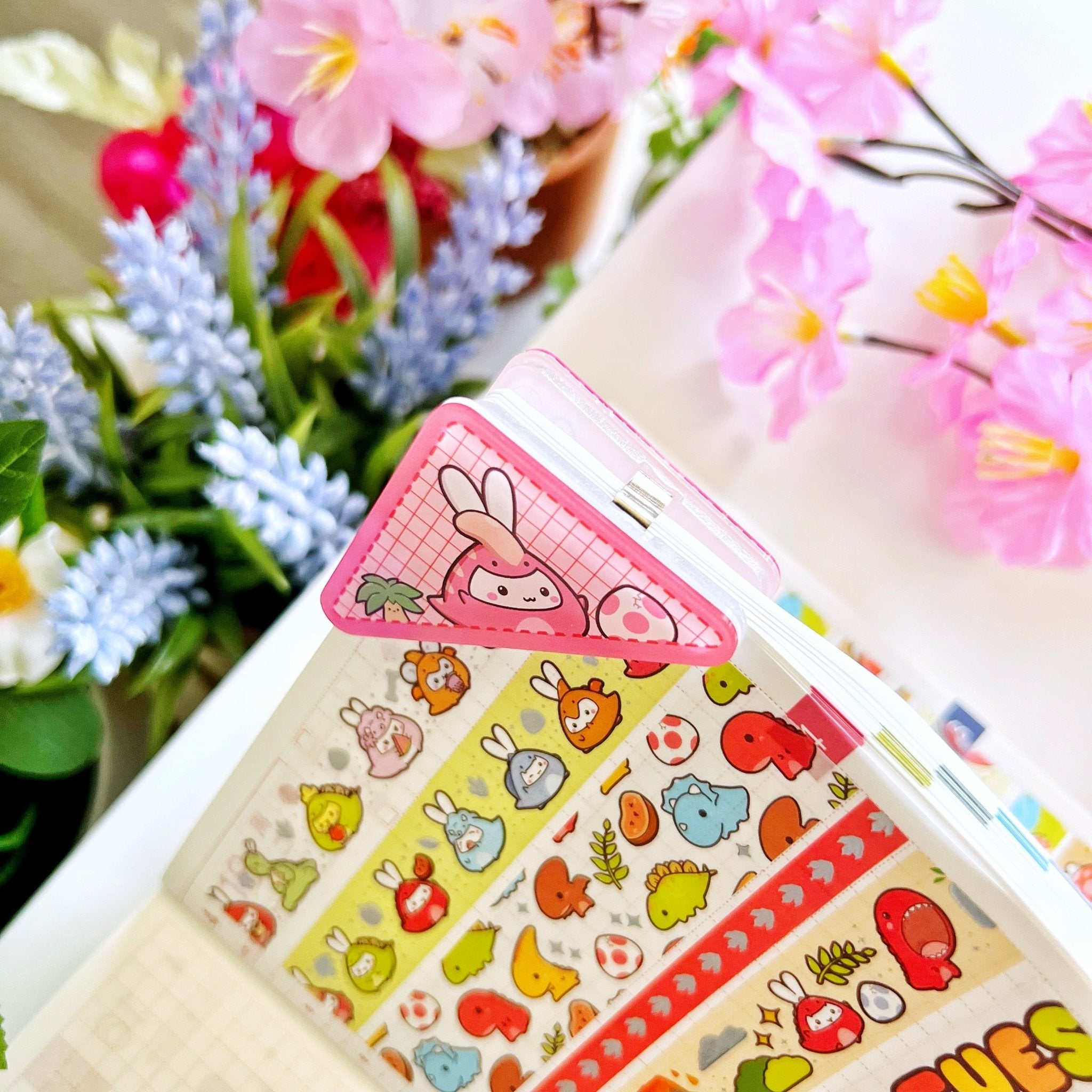 Acrylic Corner Clip - Parasaurolophus - SumLilThings