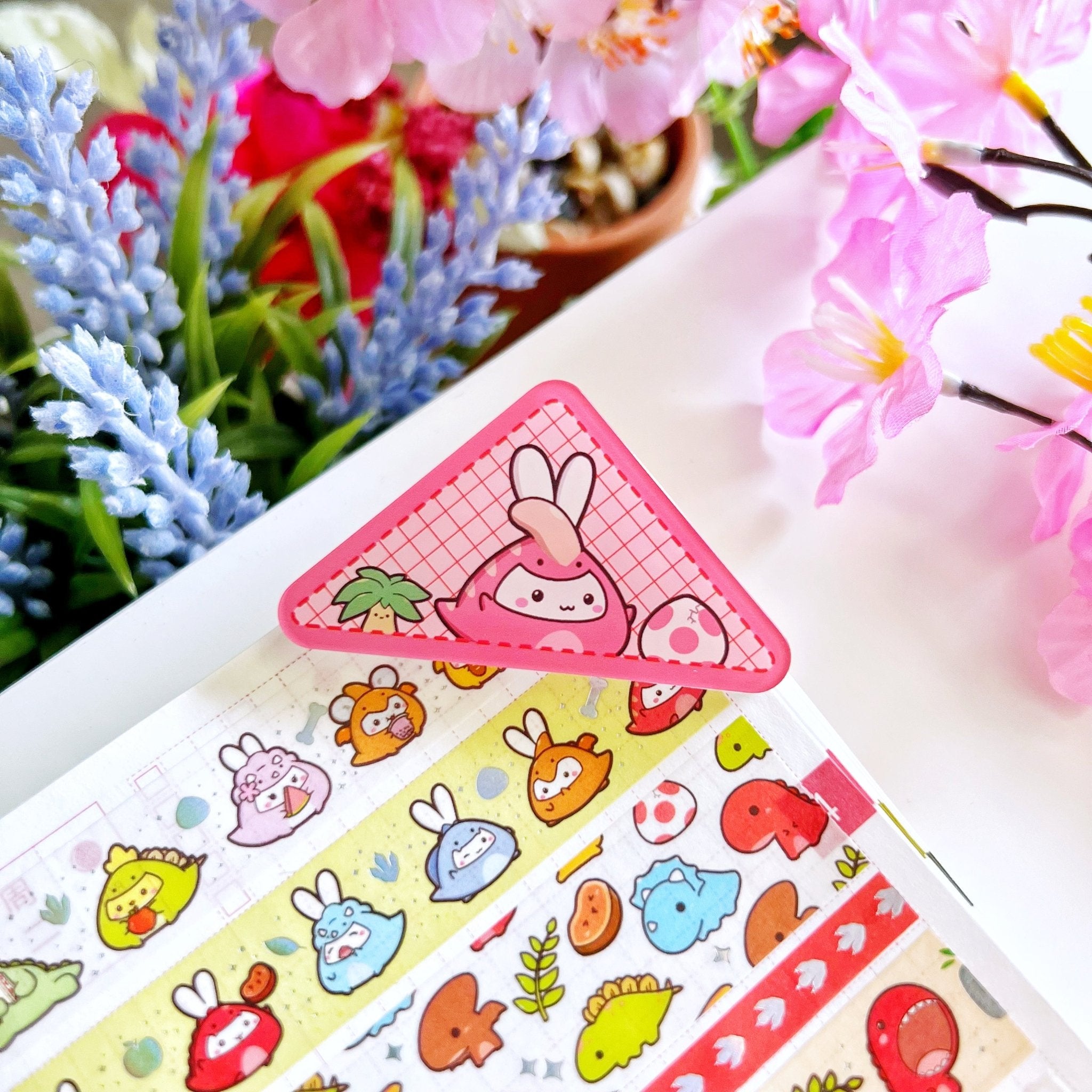 Acrylic Corner Clip - Parasaurolophus - SumLilThings