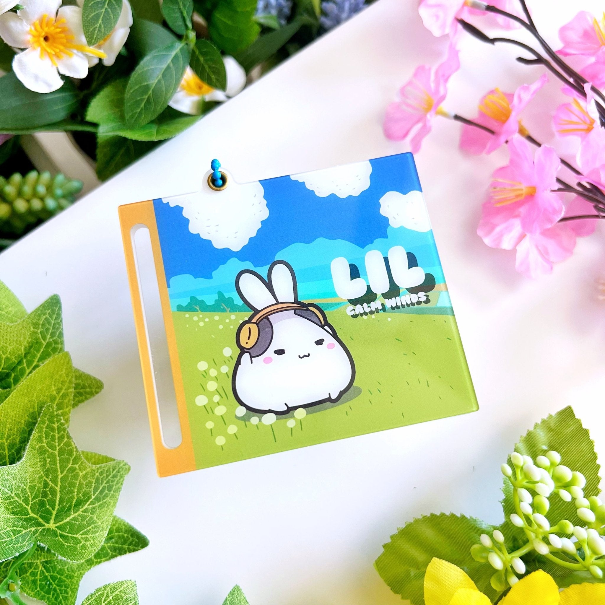 Acrylic Mini CD Keychain & Washi Card (Removable Disc) - SumLilThings