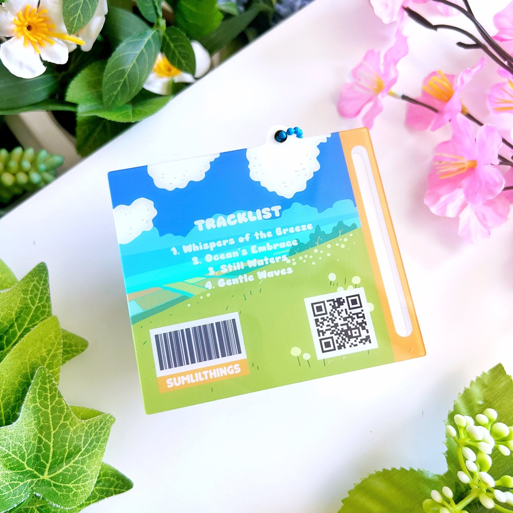 Acrylic Mini CD Keychain & Washi Card (Removable Disc) - SumLilThings