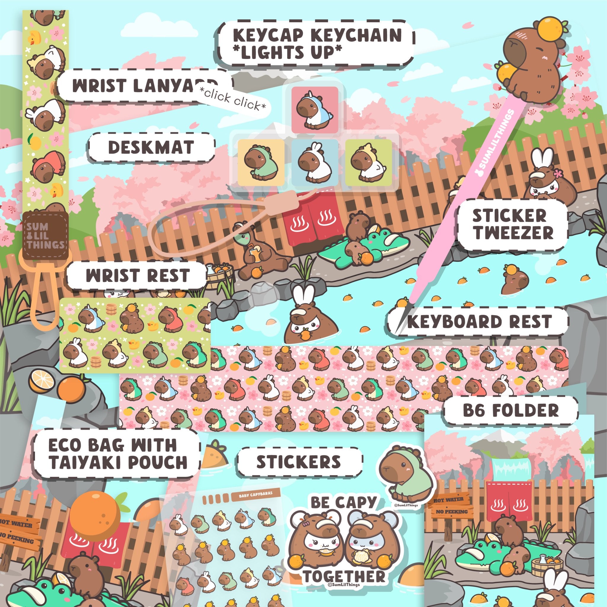 Be Capy & Chill Booster Pack (14 Items) - 20% OFF - SumLilThings