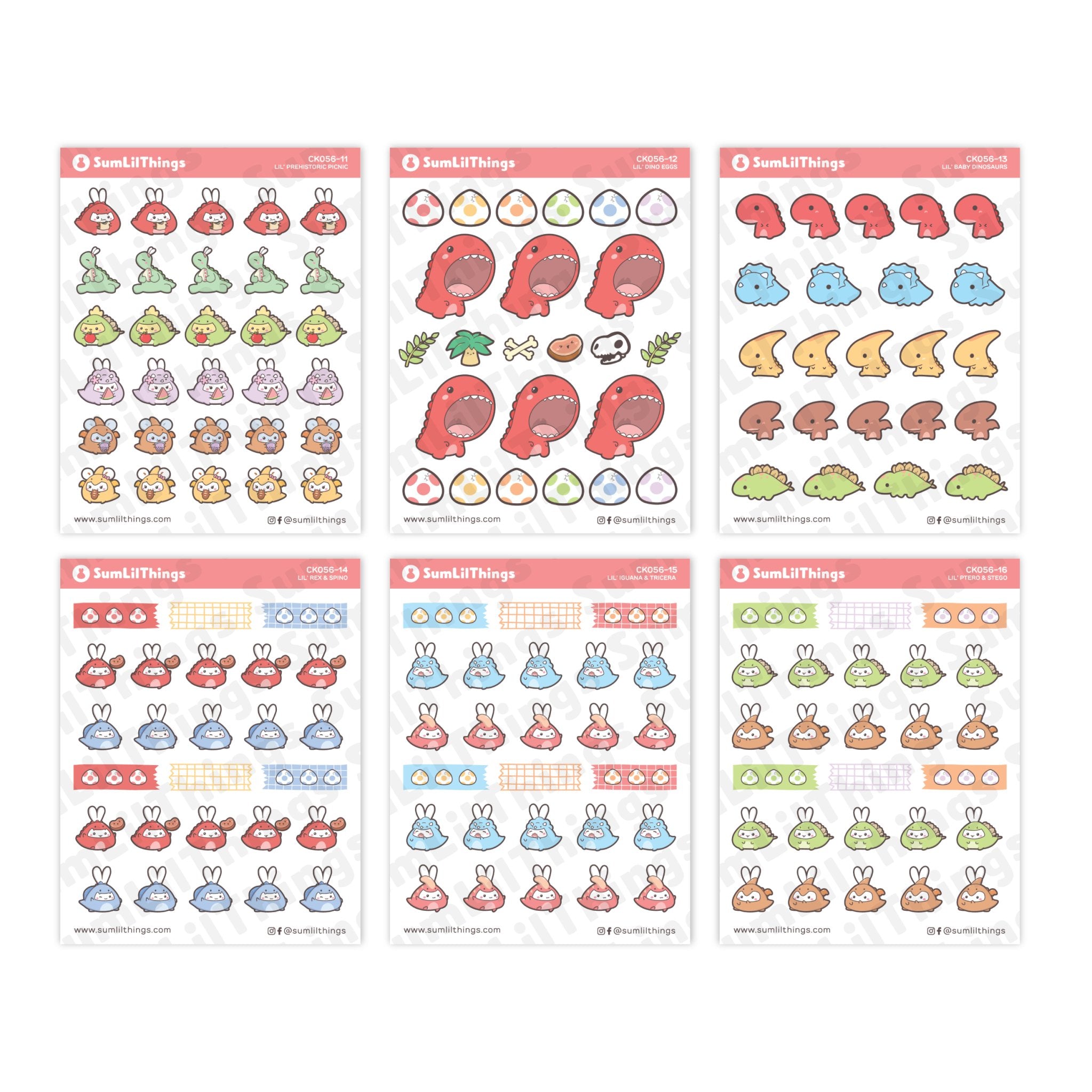 Decorative Kit - Lil' Dino Picnic (10 Pages) - SumLilThings