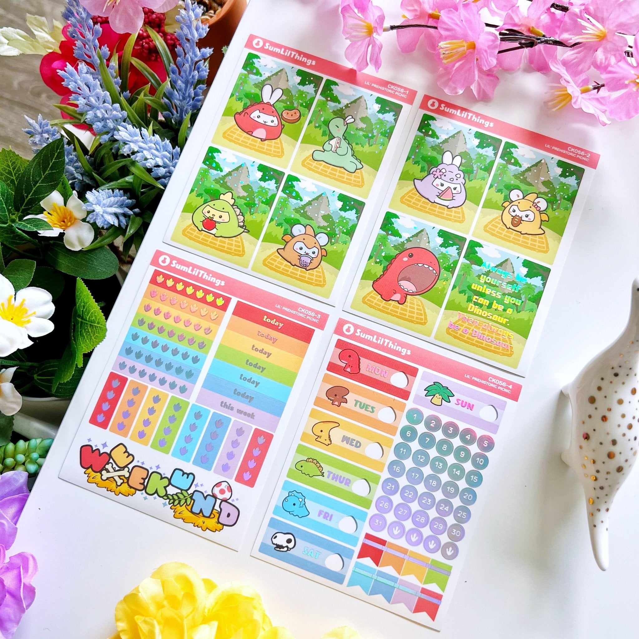 Decorative Kit - Lil' Dino Picnic (10 Pages) - SumLilThings