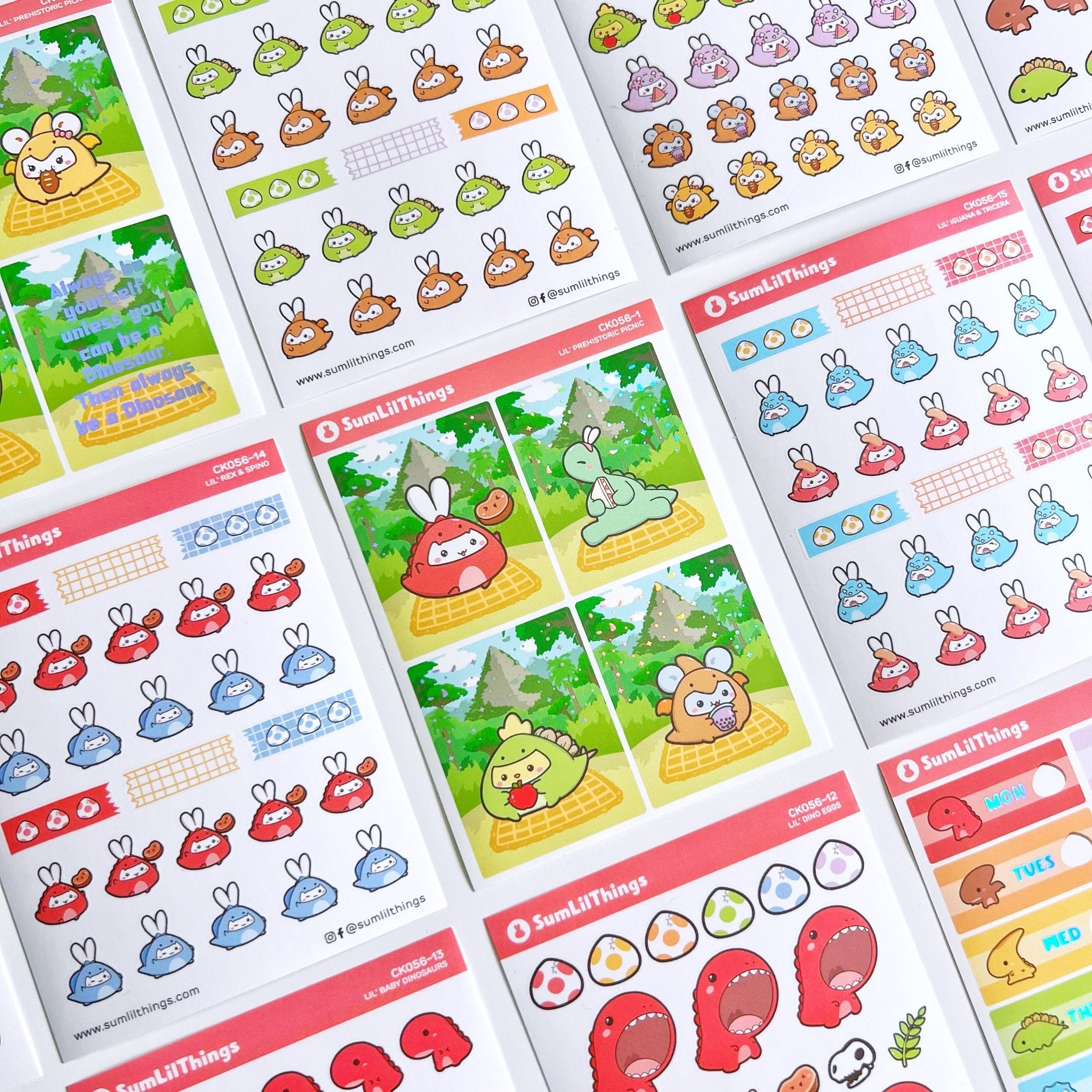 Decorative Kit - Lil' Dino Picnic (10 Pages) - SumLilThings