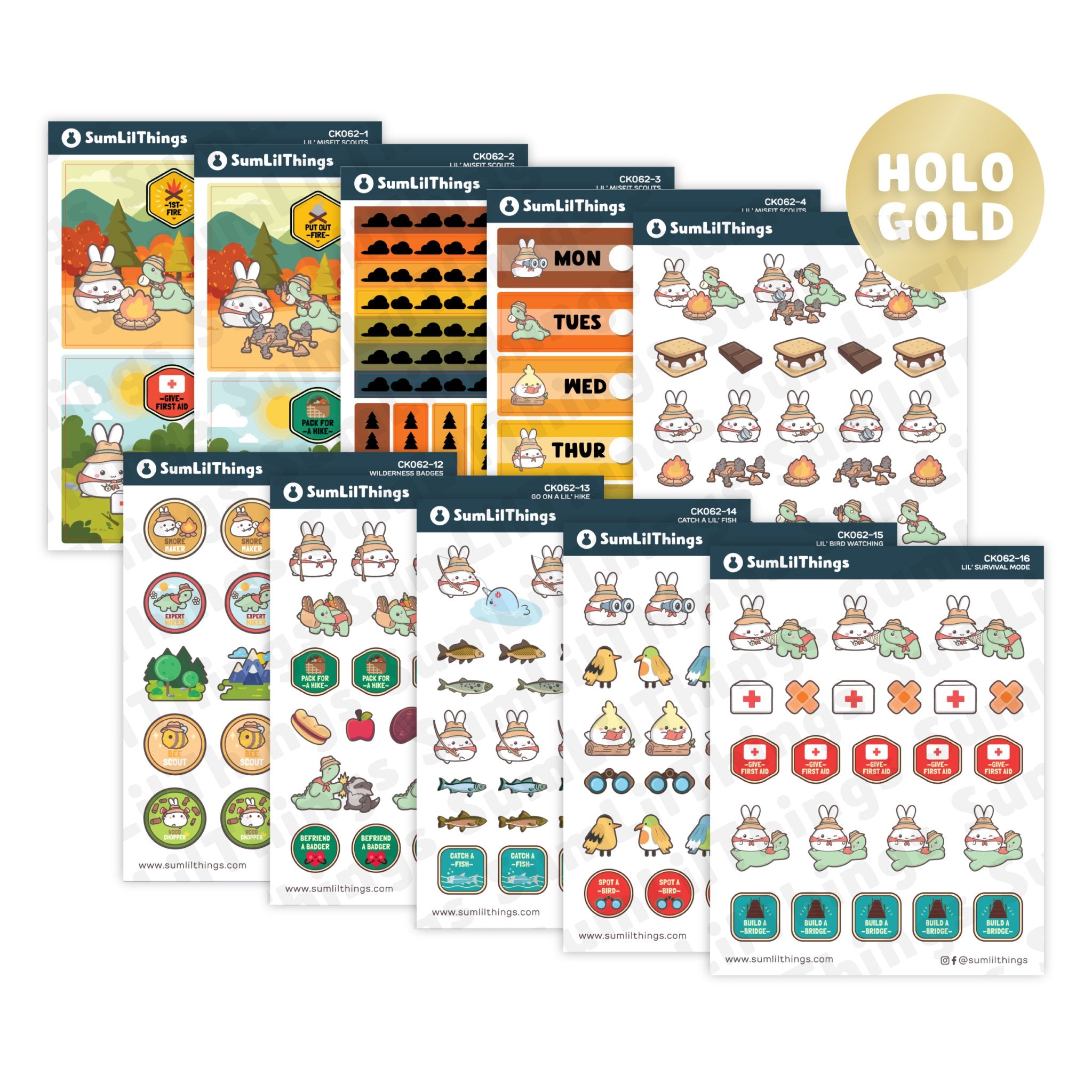 Decorative Kit - Lil' Misfit Camp (10 Pages) - SumLilThings