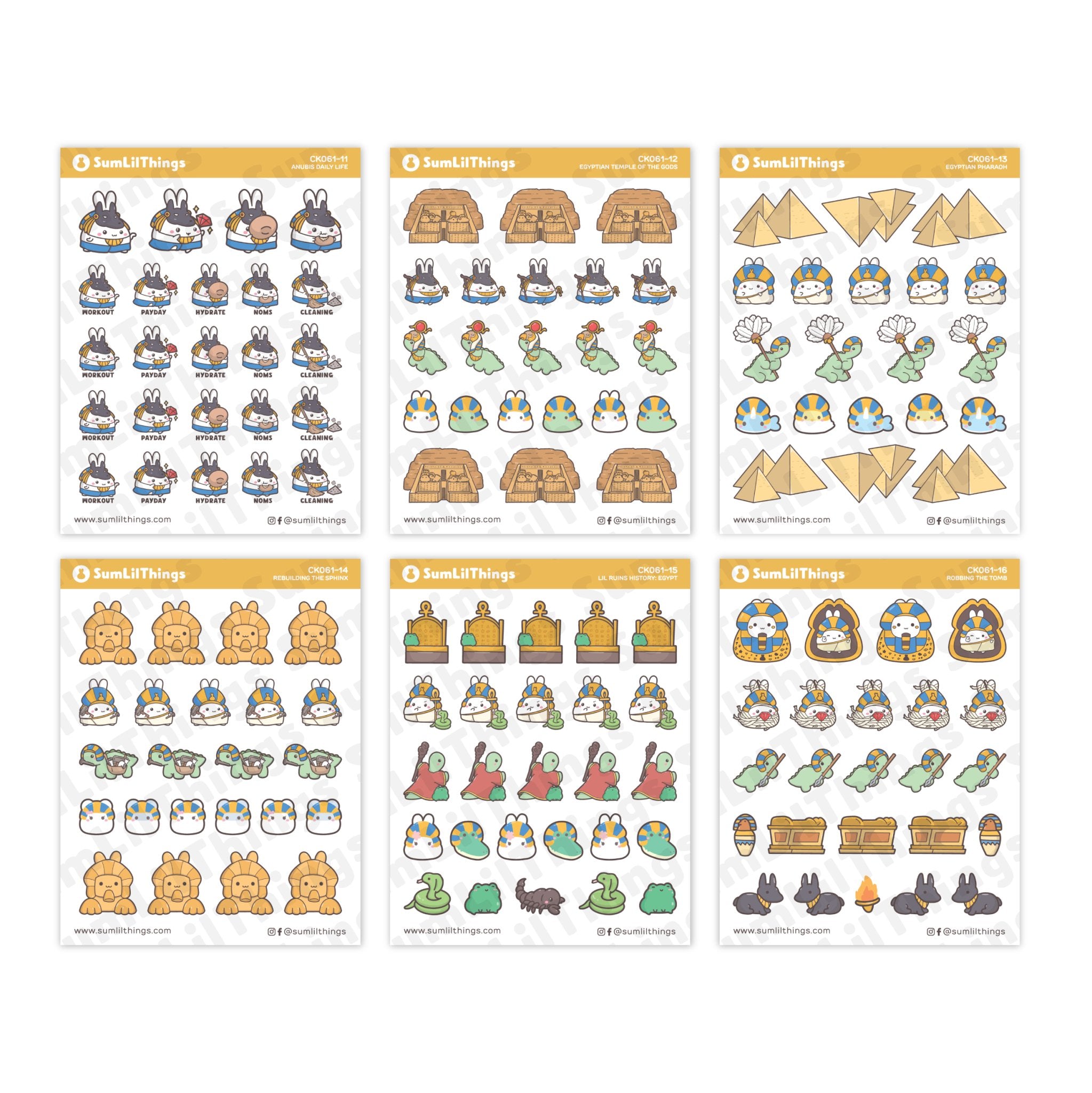 Decorative Kit - Lil Ruins History: Ancient Egypt (10 Pages) - SumLilThings