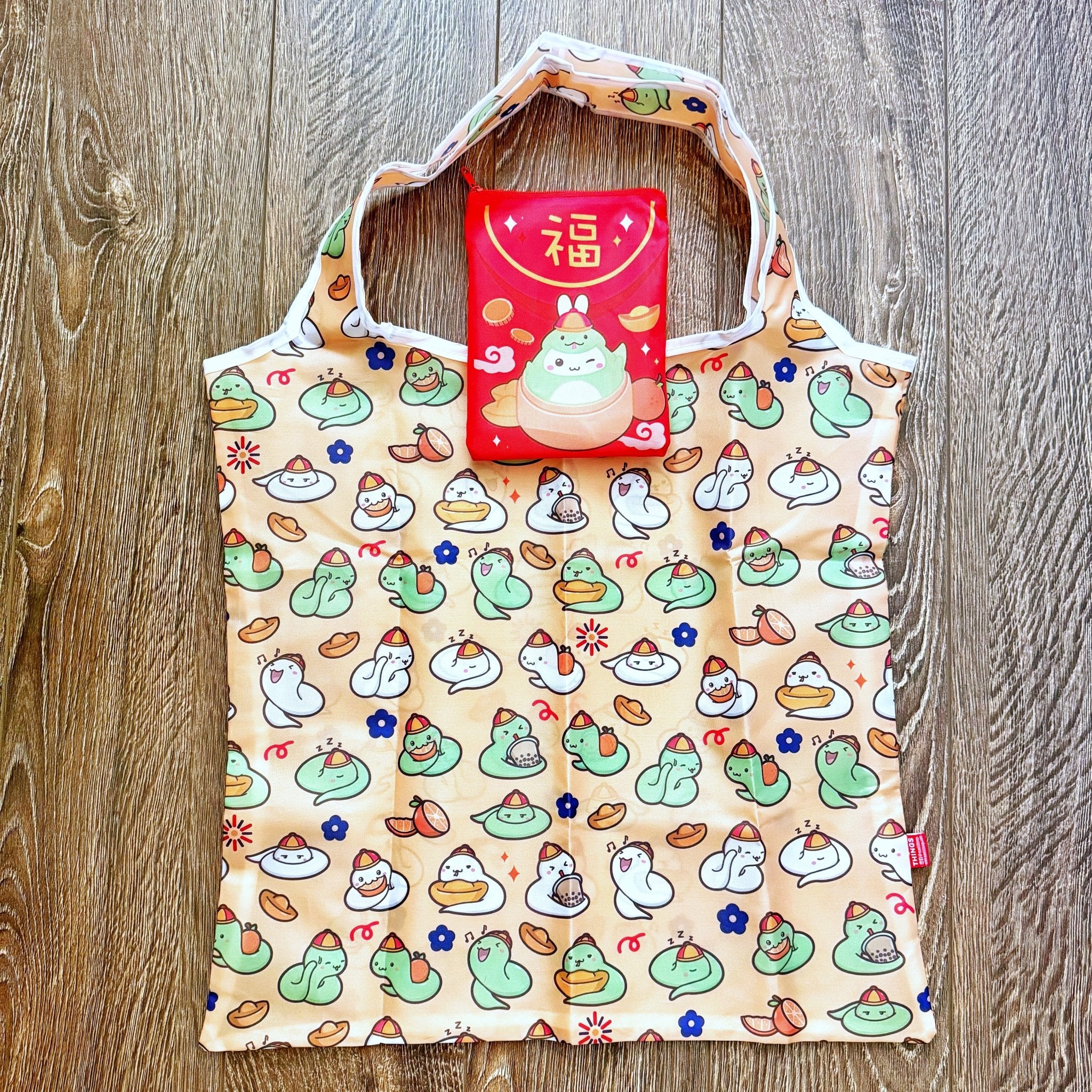 Eco Shopping Bag - Lil' Red Pocket - SumLilThings