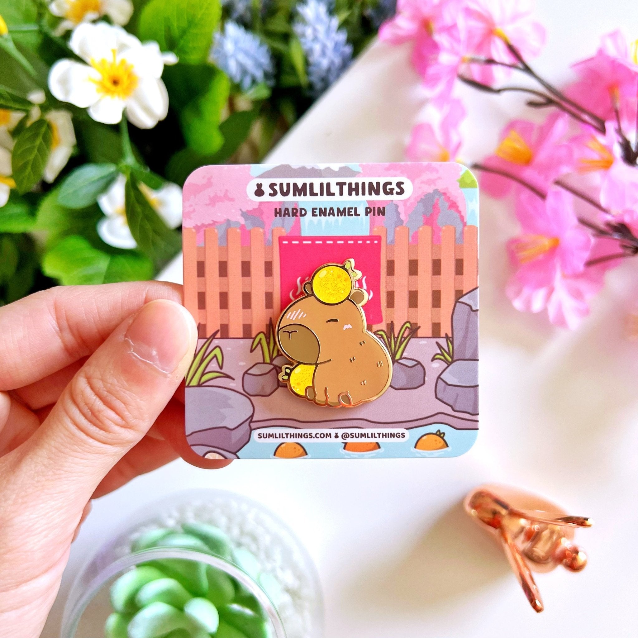 Enamel Pin - Lil' Capybara - SumLilThings