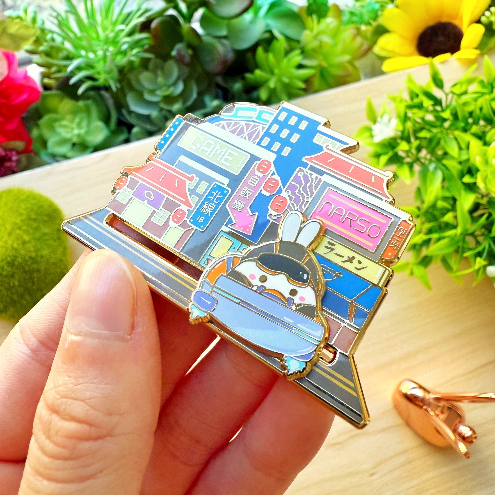 Enamel Pin - Lil' Cyber City (Interactive) - SumLilThings