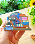Enamel Pin - Lil' Cyber City (Interactive) - SumLilThings