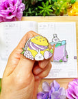 Enamel Pin - Lil' Lavender Creme Puff - SumLilThings