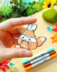 Enamel Pin - Lil' Pet Fox (Interactive) - SumLilThings