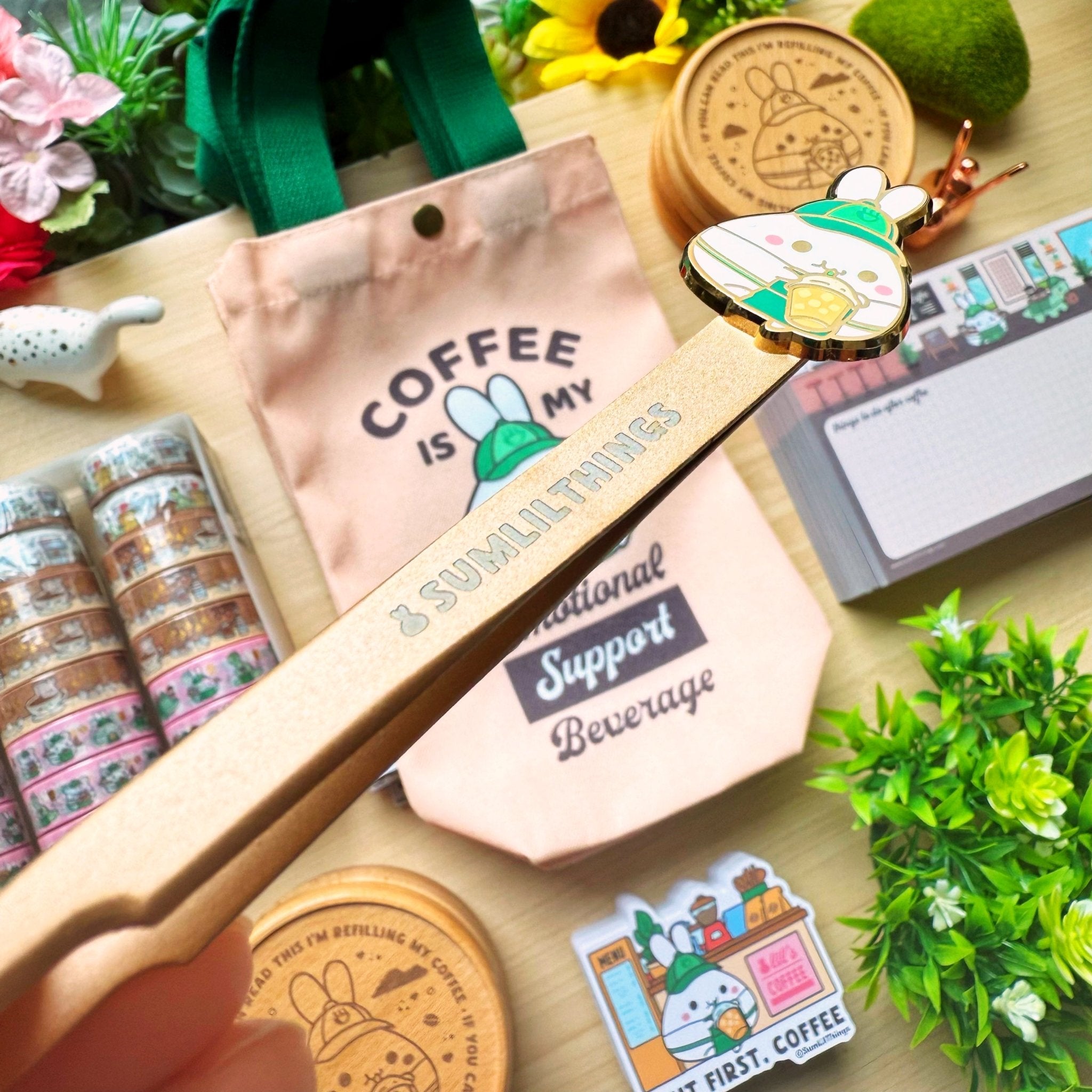 Enamel Tweezer - Lil' Coffee Run (Fine Point) - SumLilThings