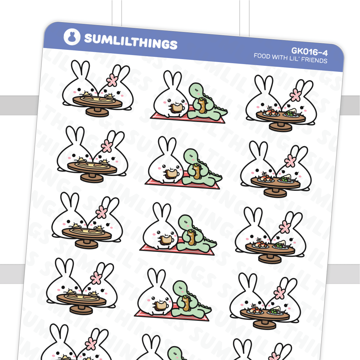 Food with Lil' Friends Stickers - SumLilThings