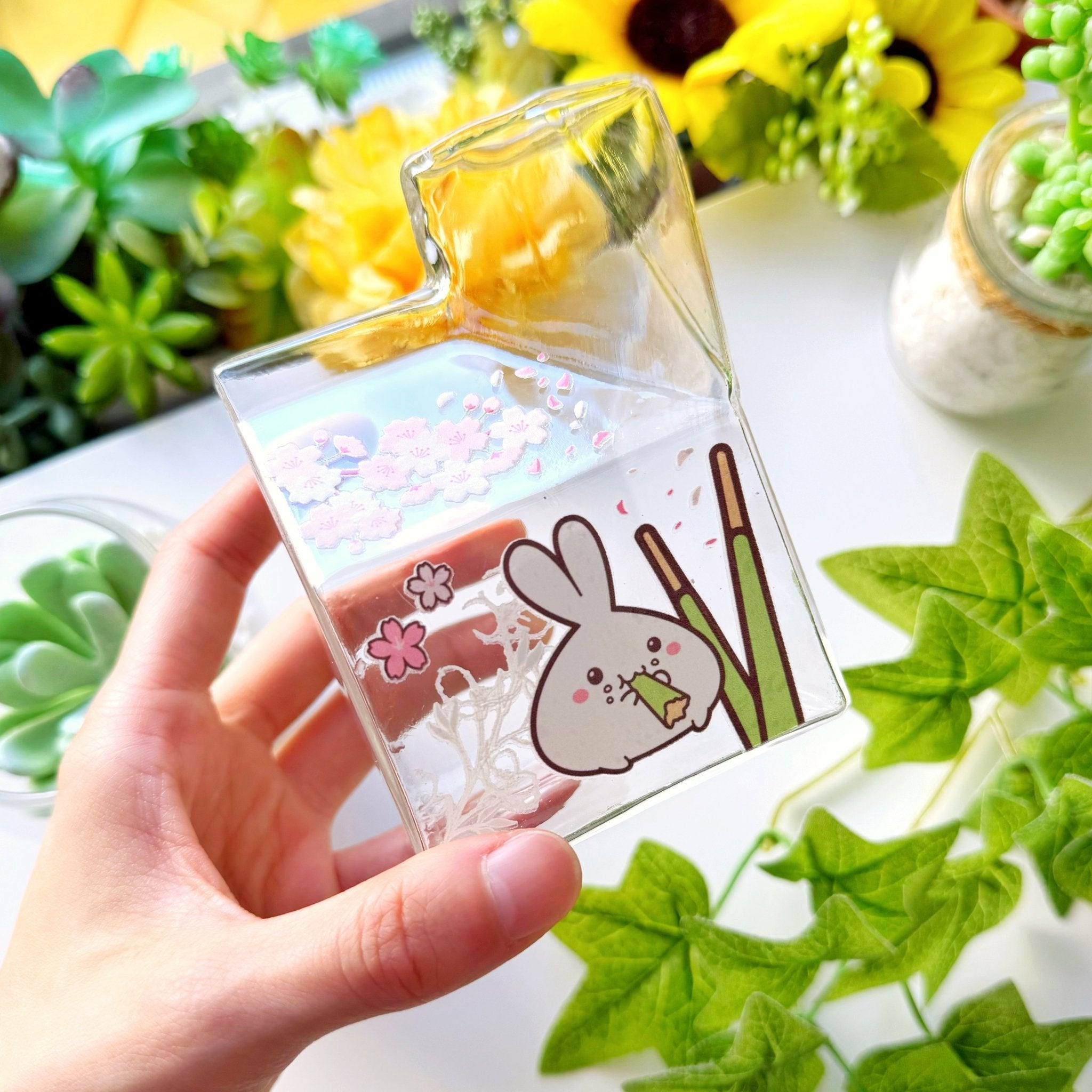 Glass Milk Carton - Matcha Pocky - SumLilThings