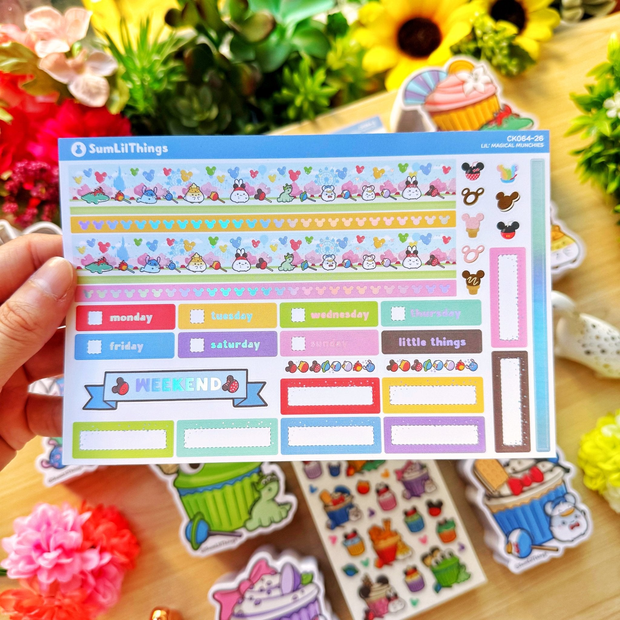 Hobonichi COUSIN - Lil' Magical Munchies - Holographic Foil - SumLilThings