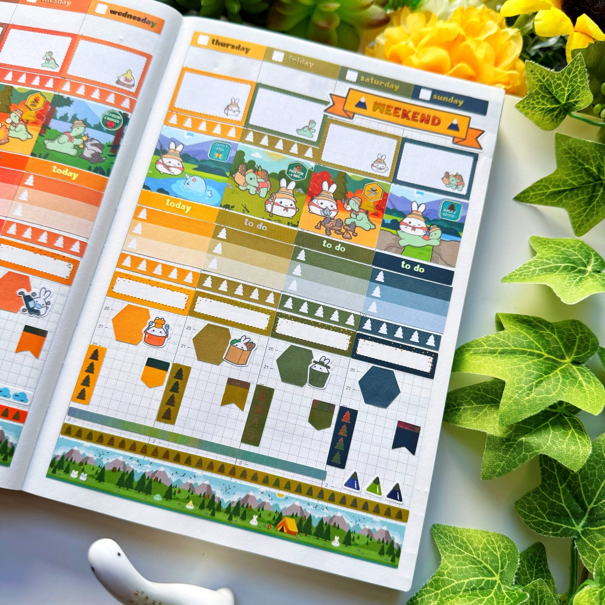 Hobonichi COUSIN - Lil' Misfit Camp - Holo Gold Foil - SumLilThings