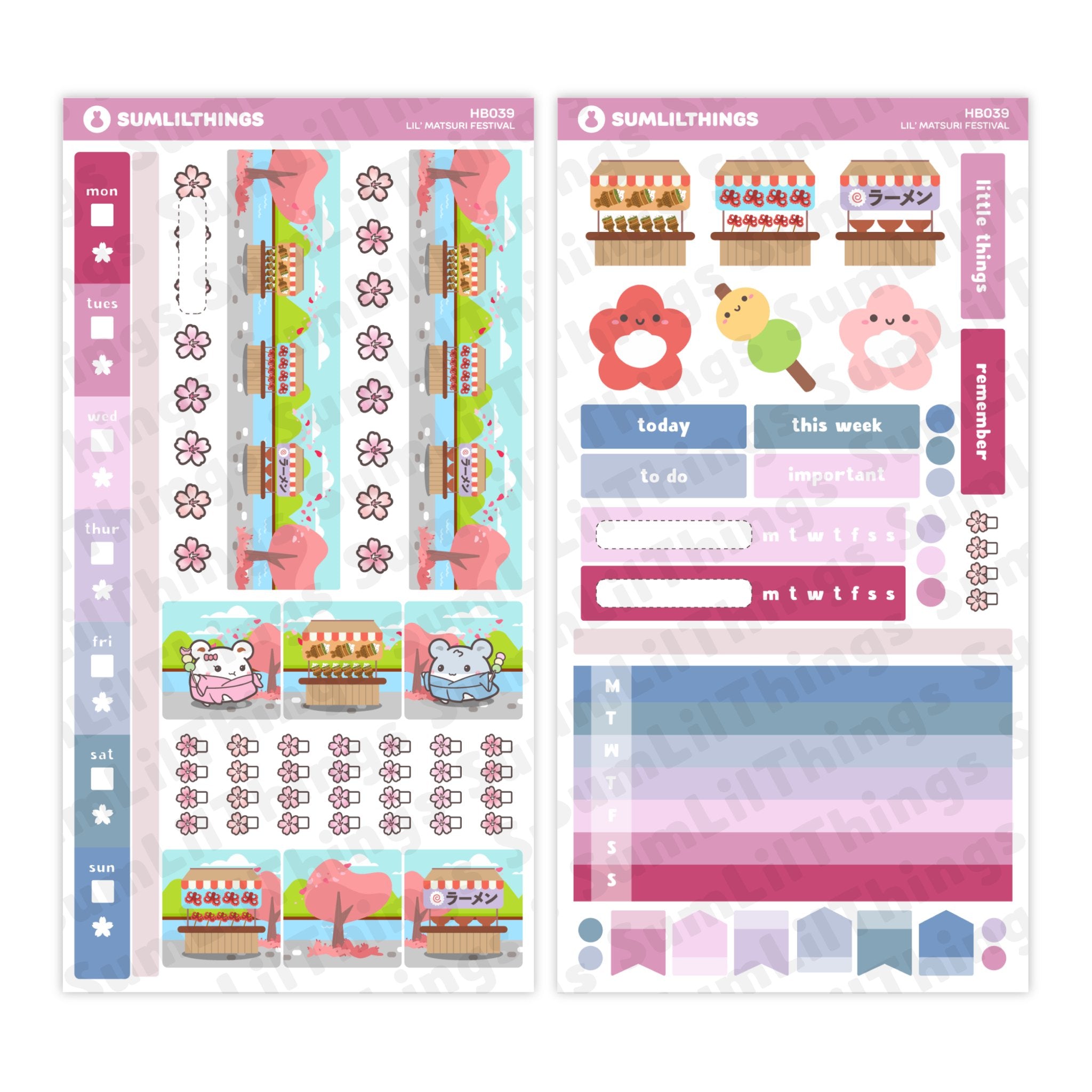 Hobonichi WEEKS - Lil' Sakura Festival - SumLilThings