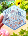 Isometric Scene Sticker - Capybara Hot Spring (Simno Series 2) - SumLilThings