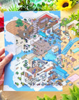 Isometric Scene Sticker - Cloudside Café (Jumbo World) - SumLilThings