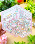 Isometric Scene Sticker - Cozy Bedroom (Small Mochi) - SumLilThings