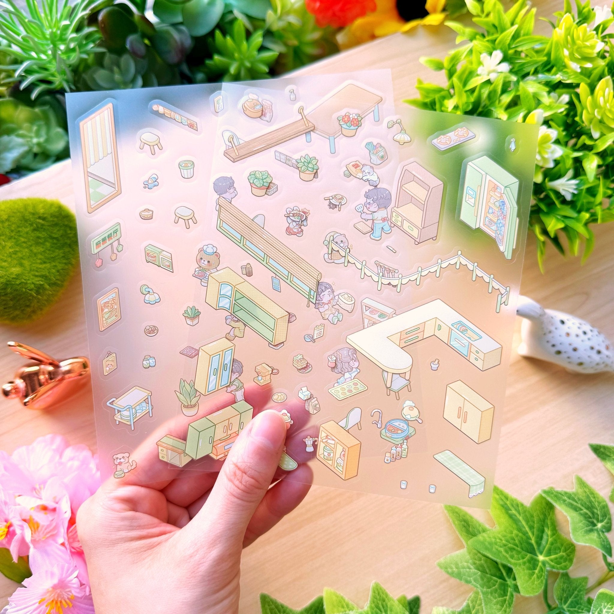 Isometric Scene Sticker - Delicious Kitchen (Small Mochi) - SumLilThings