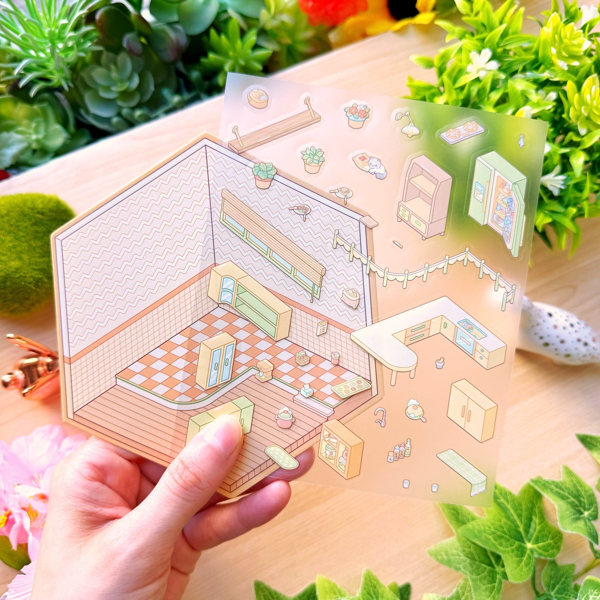 Isometric Scene Sticker - Delicious Kitchen (Small Mochi) - SumLilThings