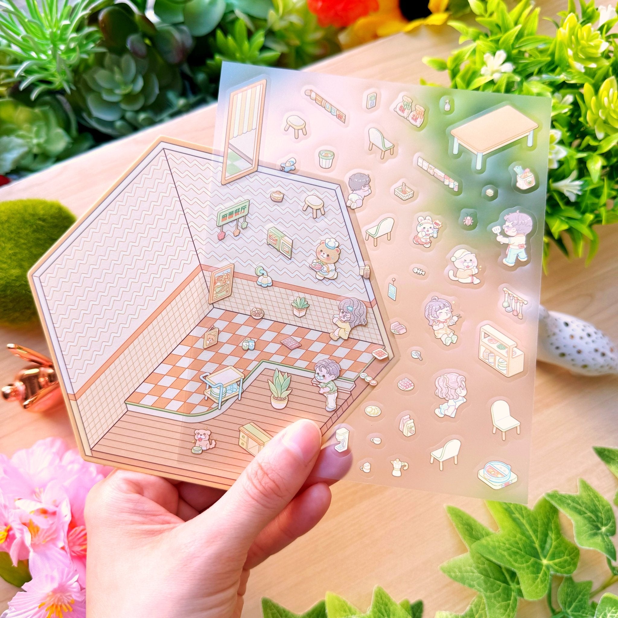 Isometric Scene Sticker - Delicious Kitchen (Small Mochi) - SumLilThings