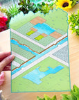 Isometric Scene Sticker - Dreamy Cityscape (Jumbo World) - SumLilThings