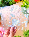 Isometric Scene Sticker - Fresh Bathroom (Small Mochi) - SumLilThings