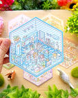 Isometric Scene Sticker - Fresh Bathroom (Small Mochi) - SumLilThings