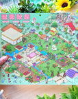 Isometric Scene Sticker - Happy Farm (Jumbo World) - SumLilThings