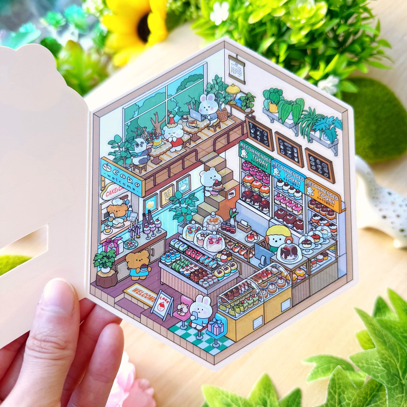 Isometric Scene Sticker - Joyful Dessert House (Series 5) - SumLilThings