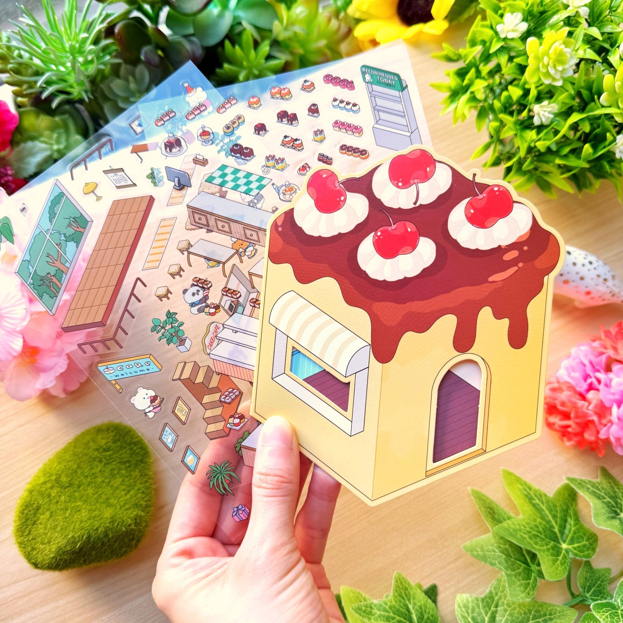 Isometric Scene Sticker - Joyful Dessert House (Series 5) - SumLilThings
