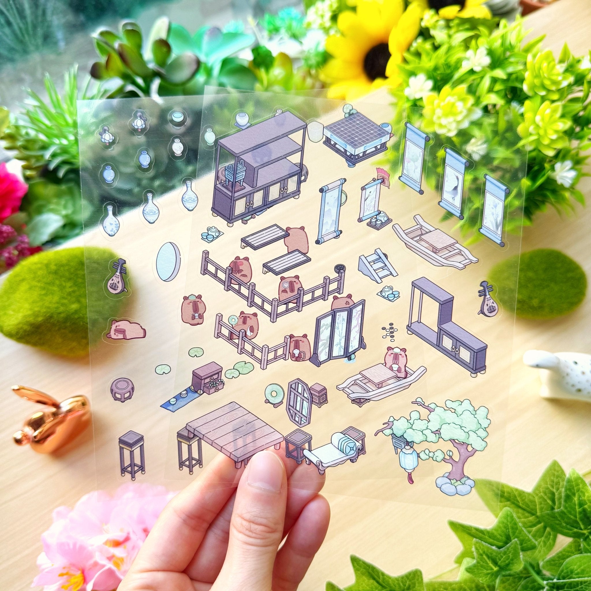 Isometric Scene Sticker - Treasure Pavilion (Simno Series 3) - SumLilThings