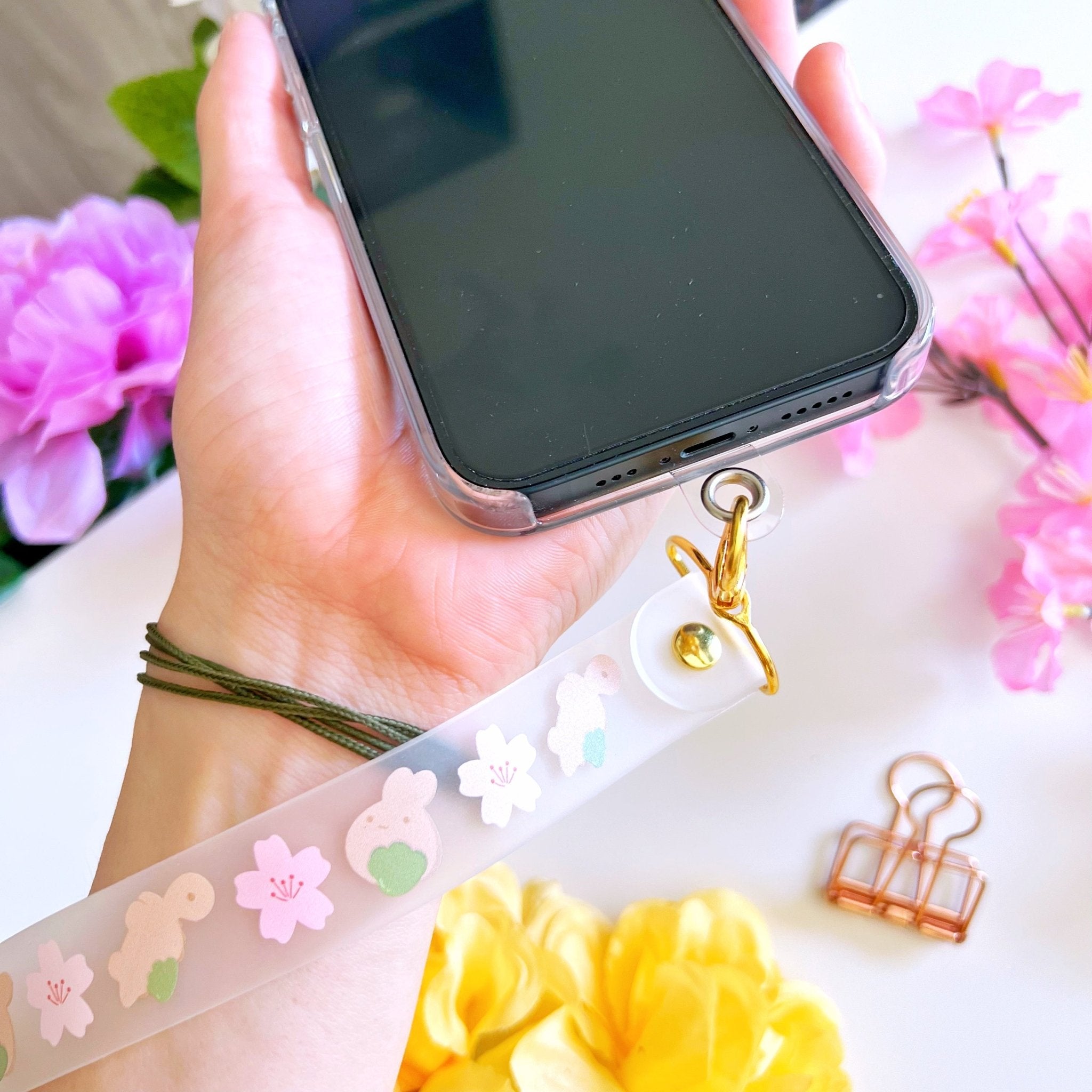 Jelly Wrist Lanyard - Matcha Munchies (Incl. Phone Tether) - SumLilThings