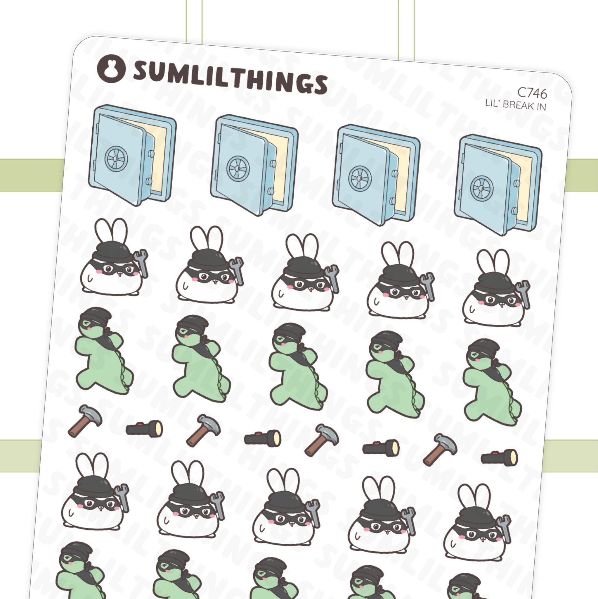 Lil' Break In Stickers - SumLilThings
