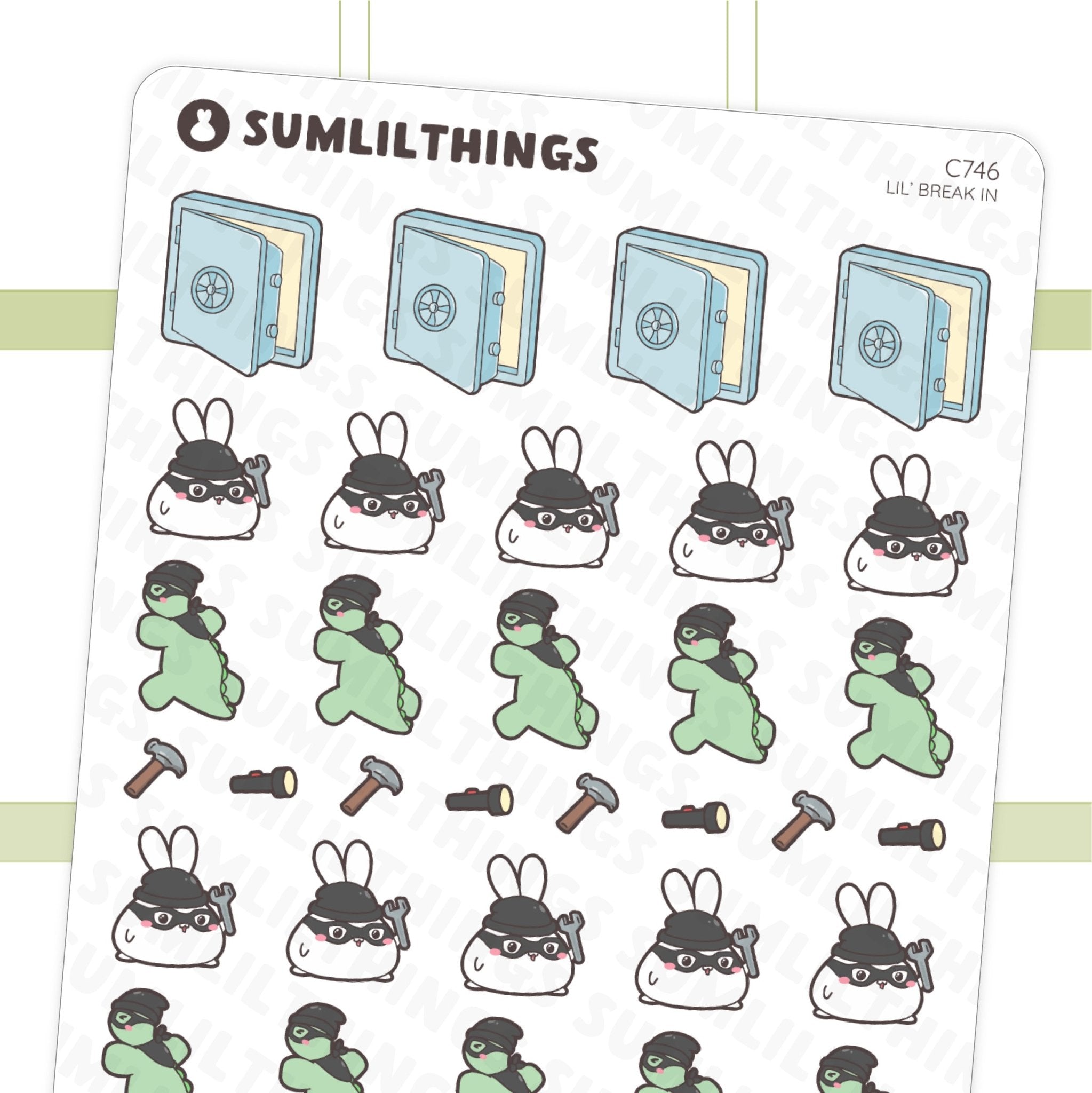 Lil' Break In Stickers - SumLilThings