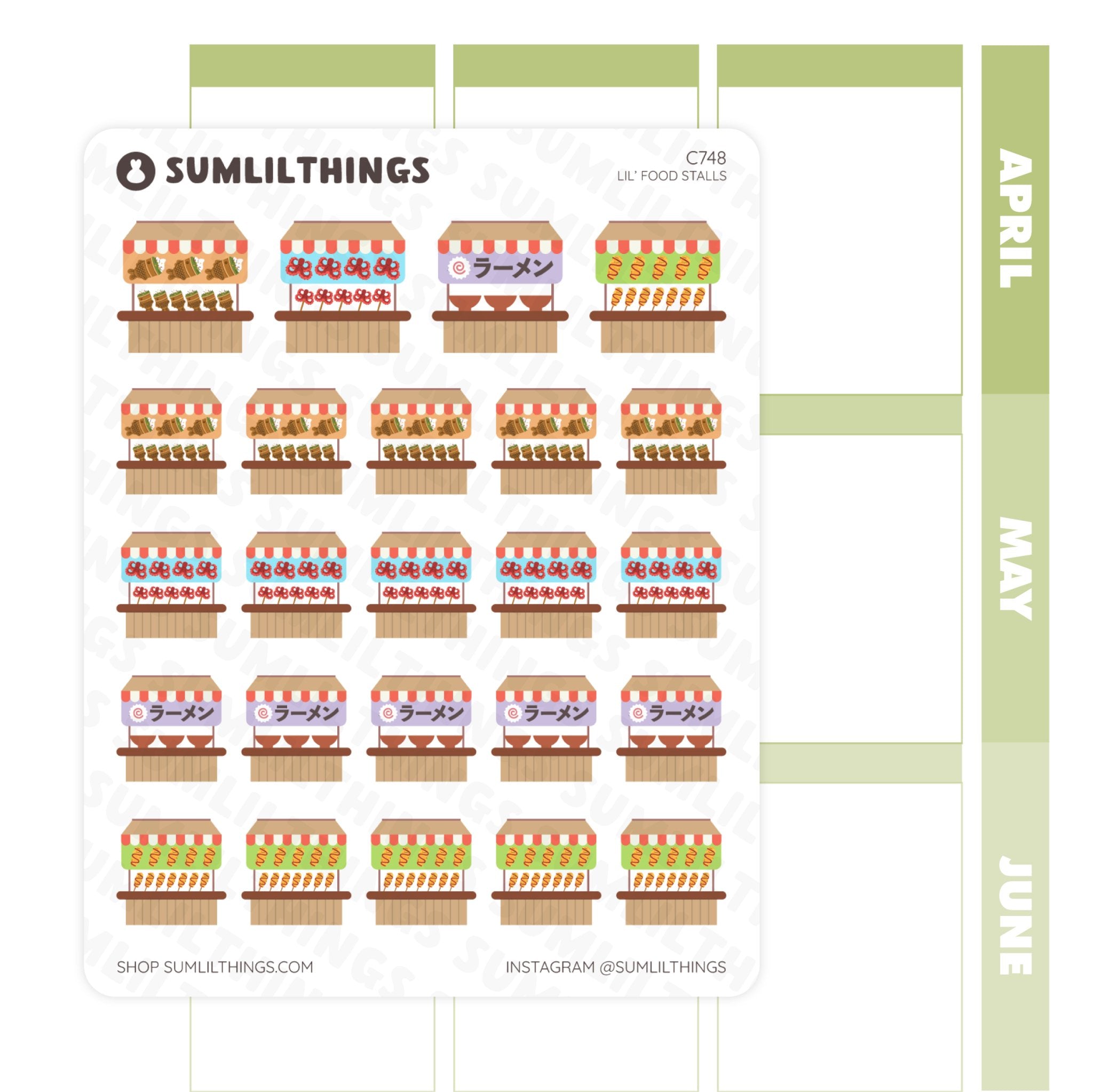 Lil' Food Stalls - SumLilThings