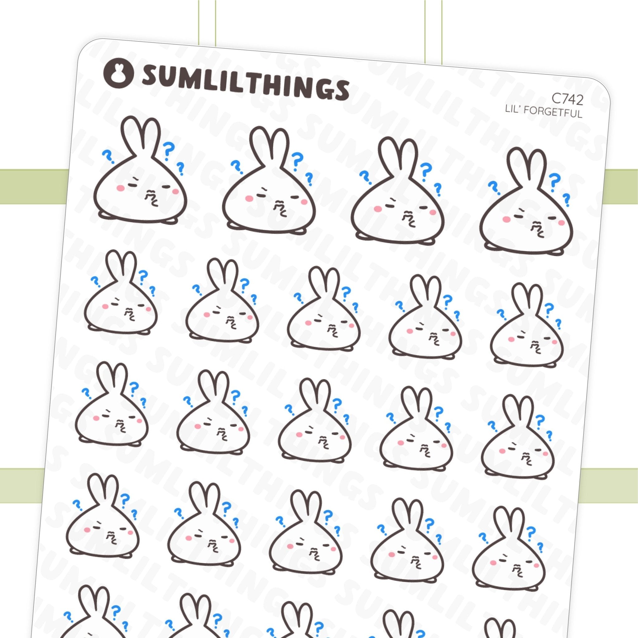 Lil' Forgetful Stickers - SumLilThings