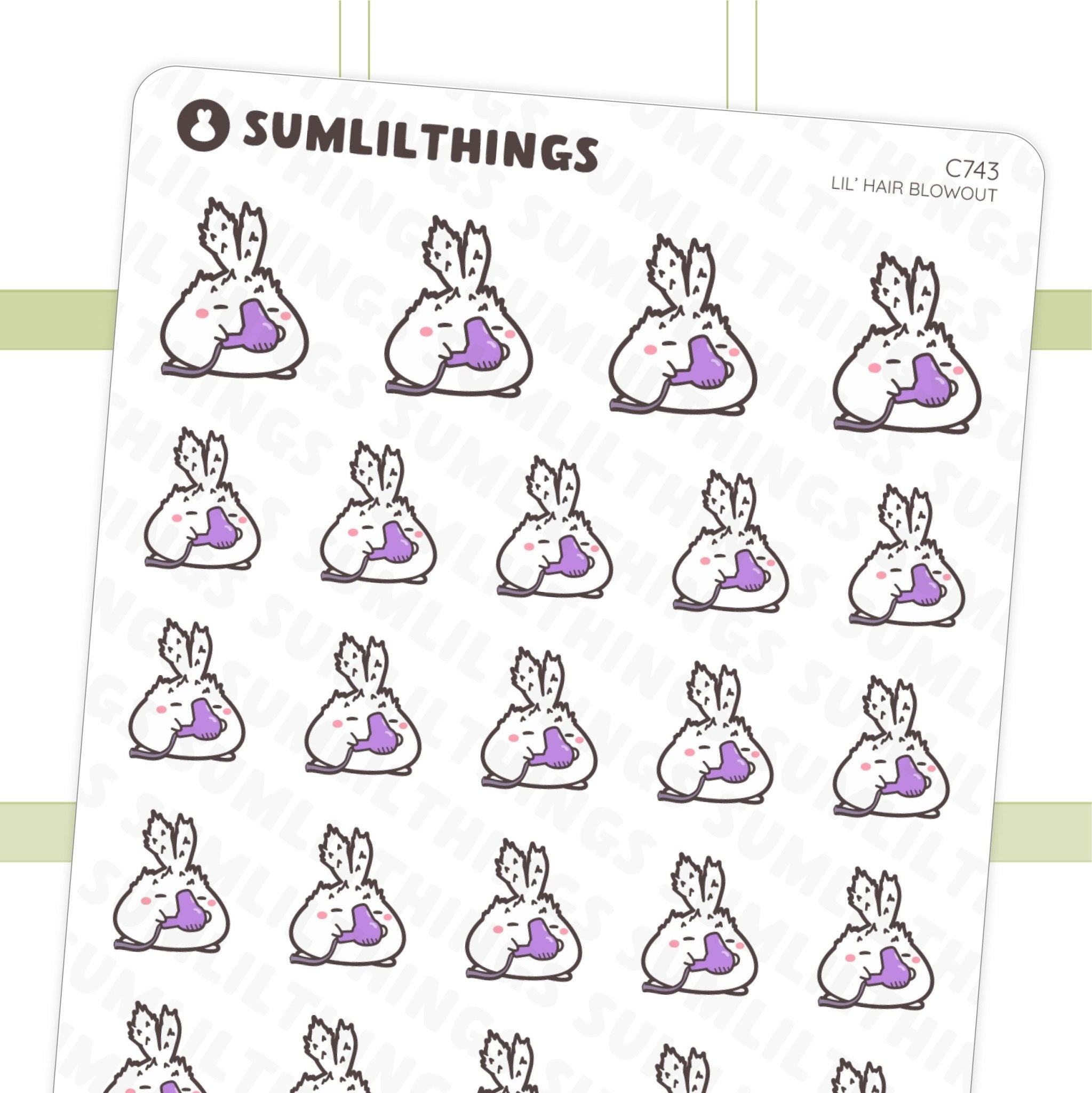 Lil' Hair Blowout Stickers - SumLilThings