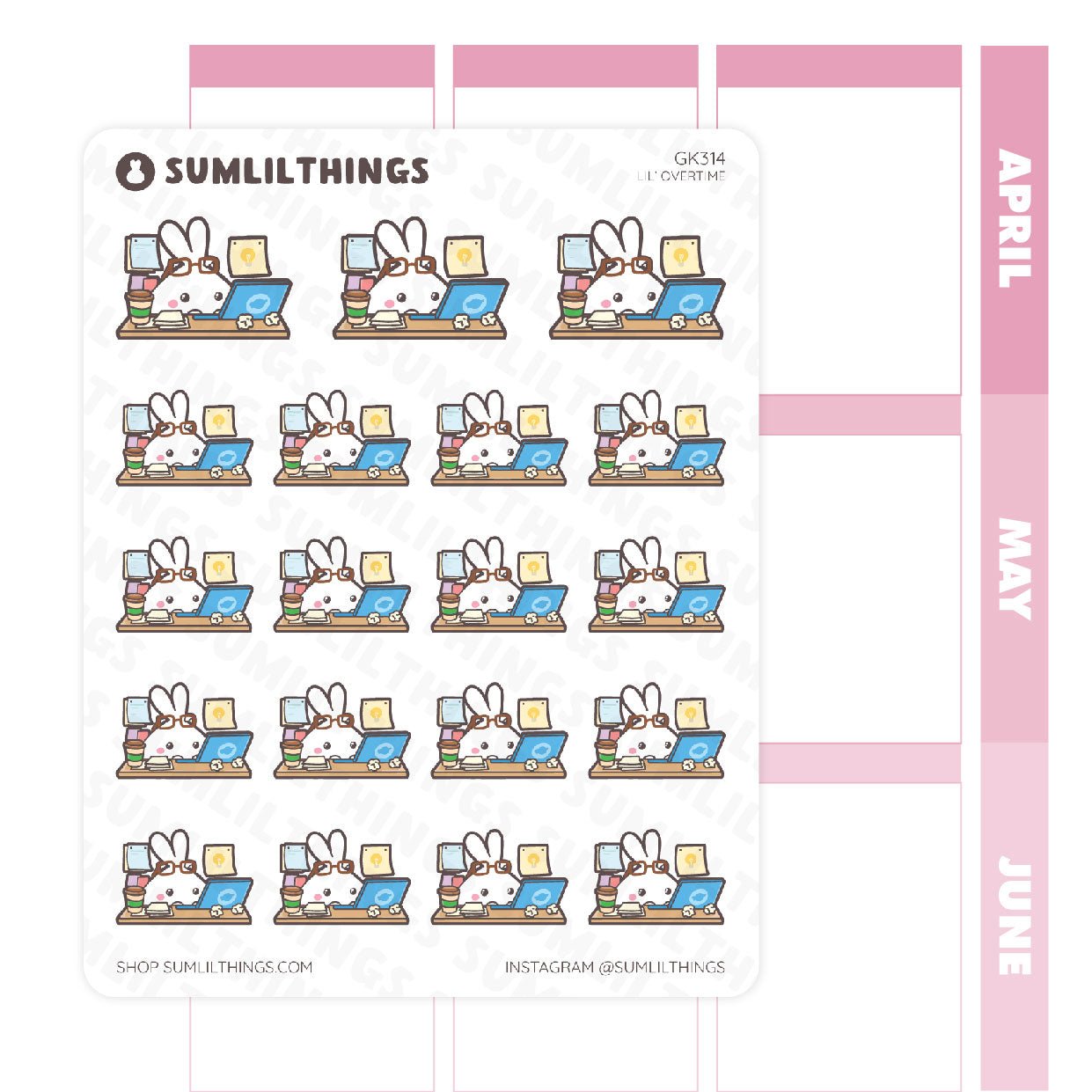 Lil' Overtime Stickers - SumLilThings