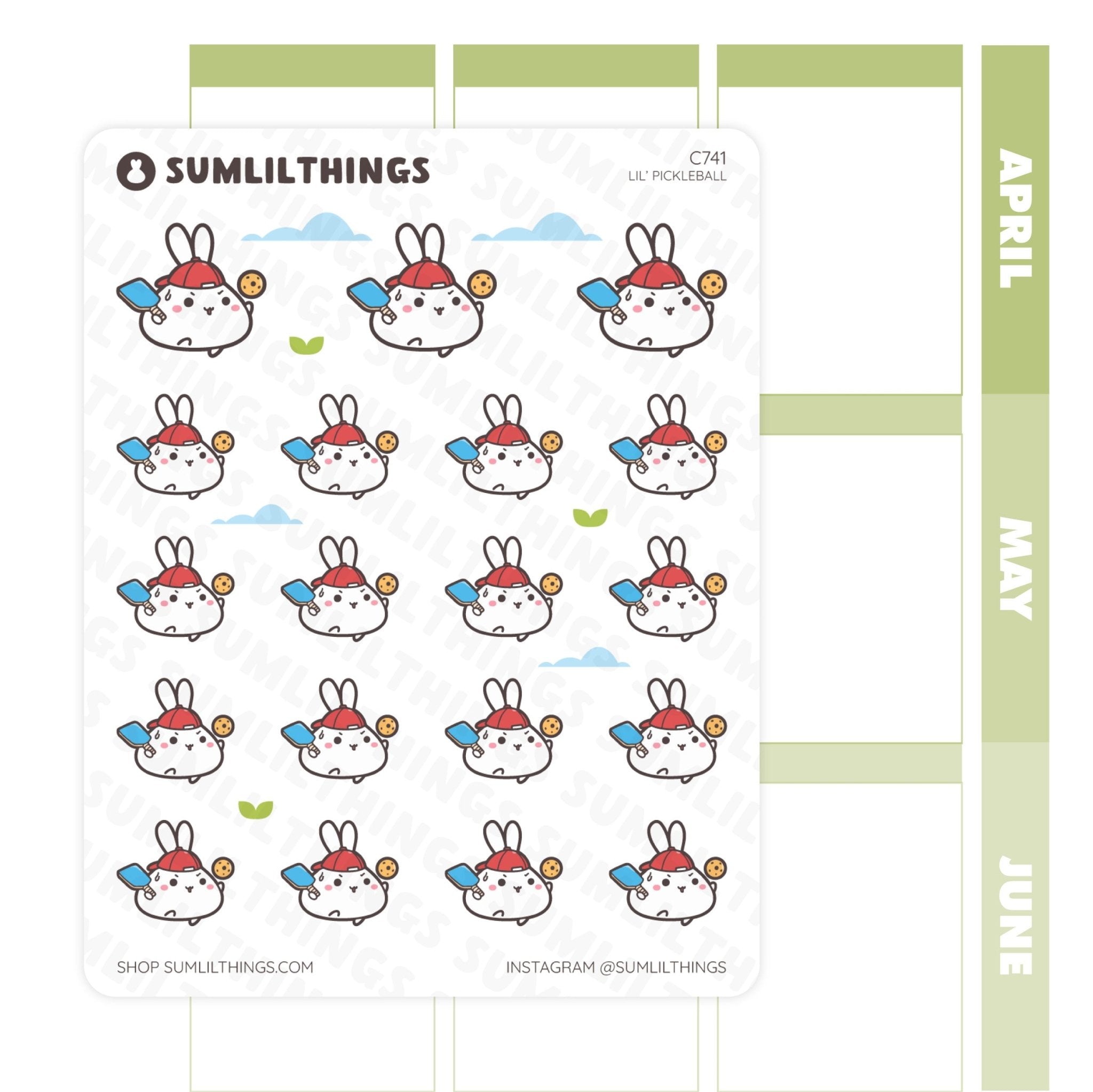 Lil' Pickleball Stickers - SumLilThings