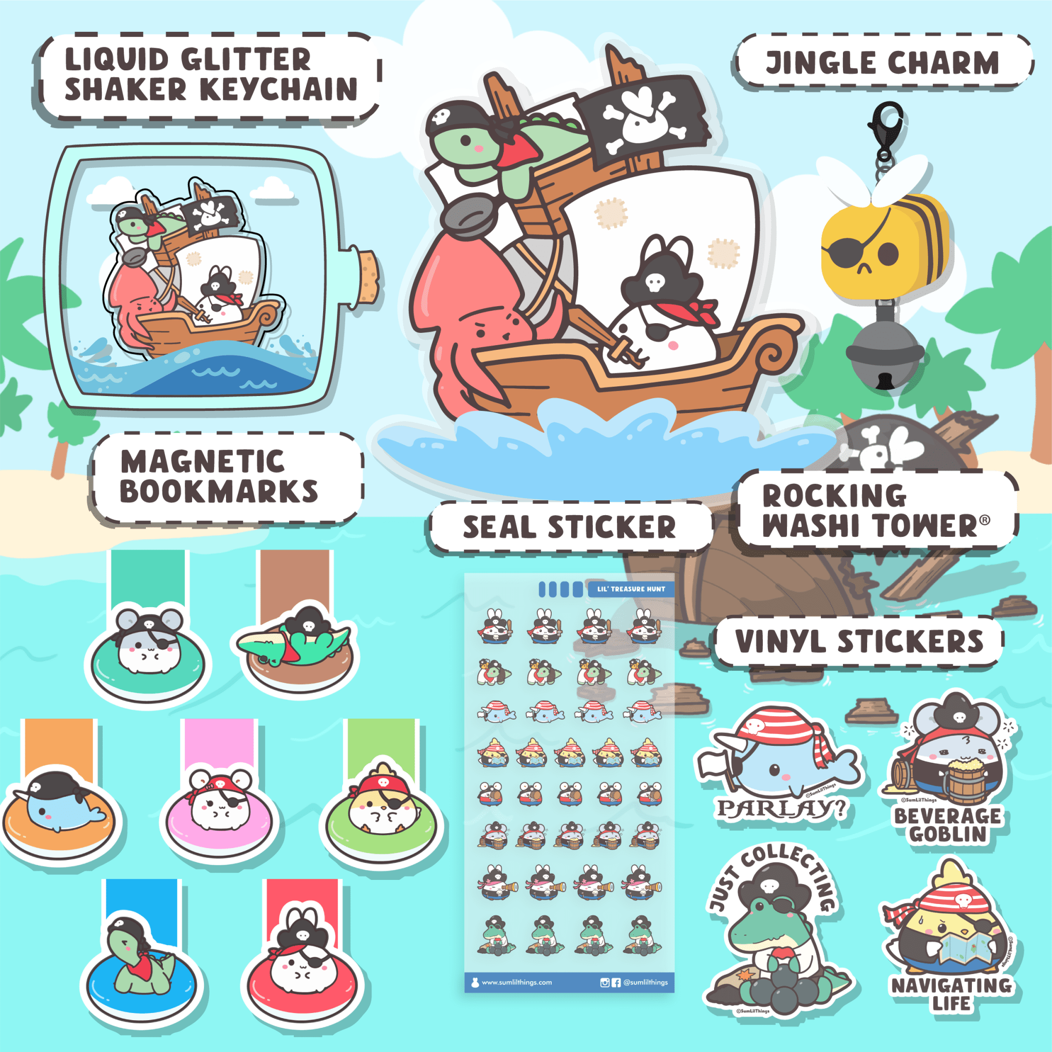 Lil' Treasure Hunt Booster Pack (16 Items) - 20% OFF - SumLilThings