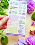 Seal Sticker - Healthy Habits (Lavender) - Washi - SumLilThings