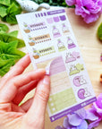 Seal Sticker - Healthy Habits (Lavender) - Washi - SumLilThings