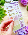 Seal Sticker - Healthy Habits (Lavender) - Washi - SumLilThings