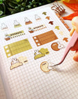 Seal Sticker - Lil' Healthy Habits (Forest Color) - Washi - SumLilThings